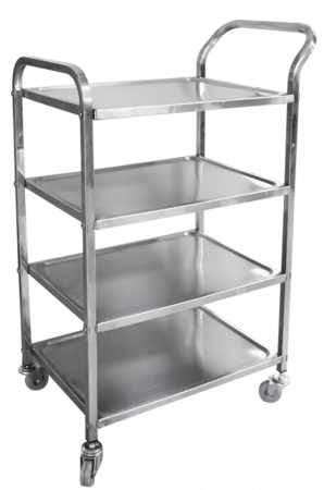 Carucioare catering - RAKI Carucior inox servire 4 polite 55x31x84,5cm multifunctional