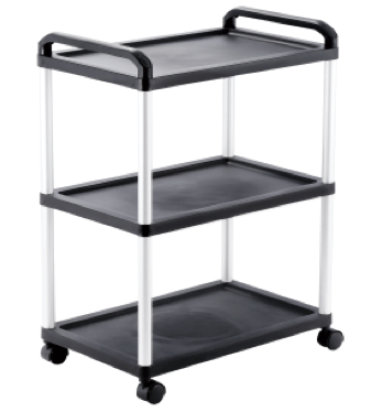 Carucioare catering - RAKI Carucior servire trei niveluri 50x31xh70cm negru