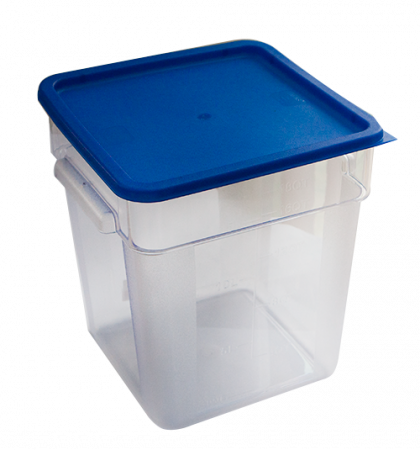Depozitare, suporturi si accesorii - RAKI Caserola depozitare alimente, cu capac, din policarbonat 18lt, 28,5x28,5xh32cm
