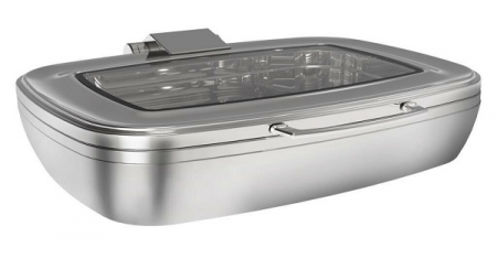 Produse - RAKI Chafing dish GN 1/1 cu capac transparent, 9l, 64x55,5xh16,5cm, inox