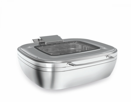Produse - RAKI Chafing dish GN 2/3 cu capac transparent, 5,5l, 48,5x54xh16,5cm, inox