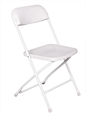 Mobilier catering - RAKI CLASIC Scaun metalic pliant pentru evenimente, catering culoare alba