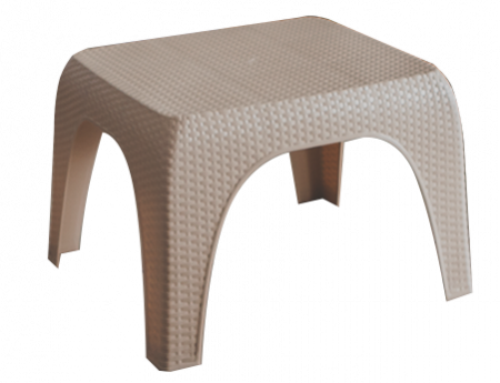 Mobilier HoReCa - RAKI CLASSI RATAN Masa pentru sezlong 60x51,5x43cm plastic tip ratan dreptunghiulara culoare bej
