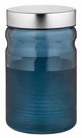 Borcane, recipiente si accesorii - RAKI COBALT Borcan sticla cu capac metalic, 1,4l