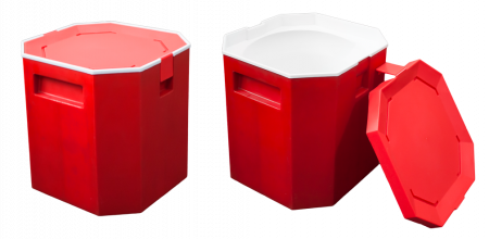 Frapiere, ghetiere si accesorii - RAKI Container termic pentru gheata, 13l, rosu