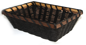 Servirea mesei - RAKI Cos paine dreptunghiular din bambus/hartie, maro 17x23xh7,5cm