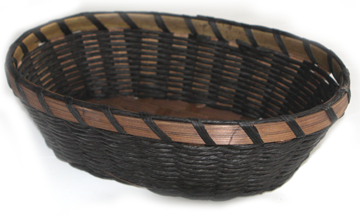 Servirea mesei - RAKI Cos paine oval din bambus/hartie, maro 17x24xh7,5cm