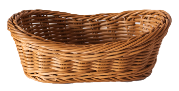 Servirea mesei - RAKI Cos paine oval servire 25x15x8cm, maro