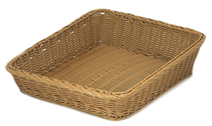 Cosuri paine bufet - RAKI Cos poliratan 36x45xH12xh6cm pentru servire paine, maro