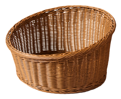 Produse - RAKI Cos rotund prezentare si expunere 46xh15xH25cm patiserie, cofetarie, maro