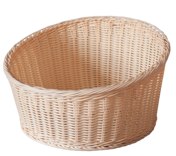 Produse - RAKI Cos rotund servire paine 40xh13xH23cm, crem