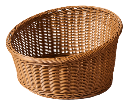 Produse - RAKI Cos rotund servire paine 40xh13xH23cm, maro