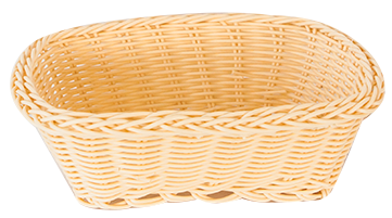 Servirea mesei - RAKI Cos servire paine dreptunghiular 19x15x7cm, crem