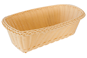 Servirea mesei - RAKI Cos servire paine dreptunghiular 26x14x9cm, crem