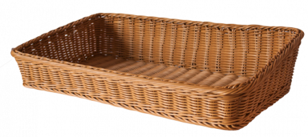 Produse - RAKI Cos servire paine dreptunghiular 58x31x10cm, maro