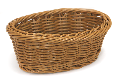 Servirea mesei - RAKI Cos servire paine oval 20x13x8cm, maro