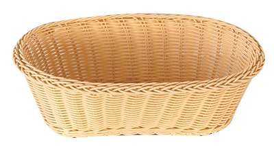 Produse - RAKI Cos servire paine oval 28x17x9cm, crem