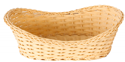 Produse - RAKI Cos servire paine oval 29x20x7cm, crem