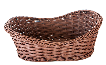 Produse - RAKI Cos servire paine oval 29x20x7cm, maro