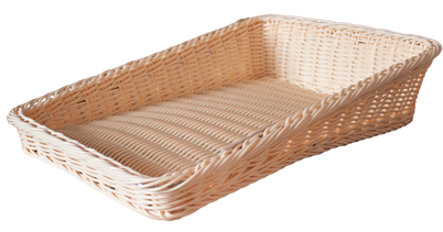 Cosuri paine bufet - RAKI Cos servire paine poliratan 40x35xh4xH10cm, crem