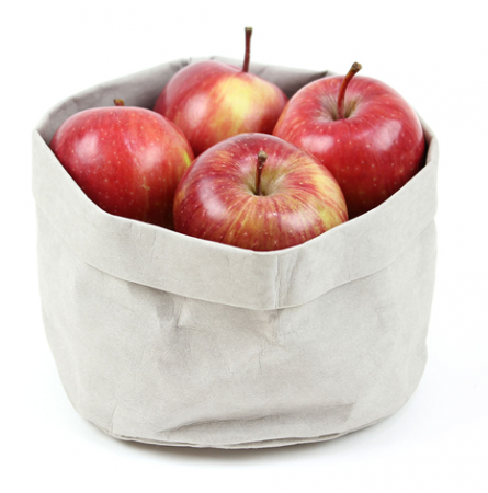 Servirea mesei - RAKI Cos textil paine, fructe D17,5xh15cm, alb