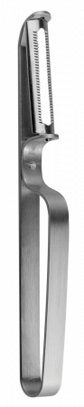 Curatatoare legume si fructe - RAKI Cutit, ustensila metalica de curatat cartofi verticala, inox