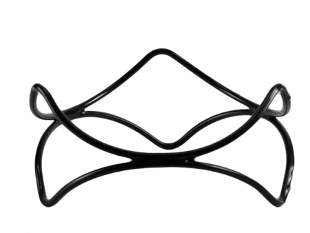 Display-uri si suporturi - RAKI DANCE Stand prezentare non-alunecare 21,5x21,5xh10cm, metal acoperit cu PVC, negru