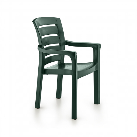 Produse - RAKI DIDIM Scaun gradina cu brate, plastic, verde, 56x51xh90cm