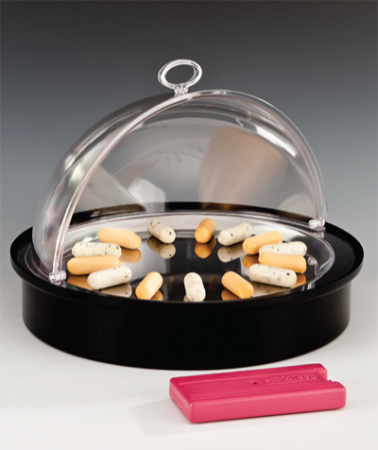 RAKI Display cu racire D42cm cu capac roll top, policarbonat [1]