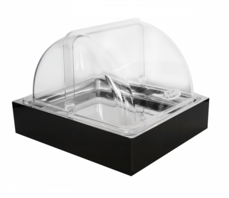 Display-uri si suporturi - RAKI Display prezentare cu racire 36x30xh25cm tava gastronorm GN 1/2 cu capac roll top