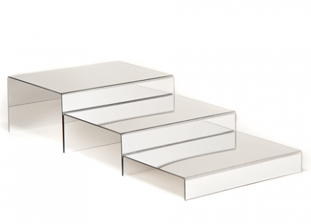 RAKI Display prezentare dreptunghiular, 35x26xh10cm, suprafata tip oglinda, policarbonat [1]