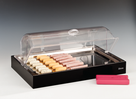 RAKI Display racitor dreptunghiular 37x57cm cu capac roll top [1]