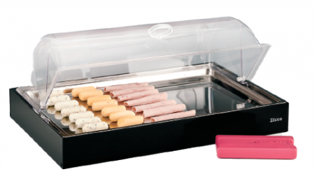 Display-uri si suporturi - RAKI Display racitor dreptunghiular 45x30cm cu capac roll top