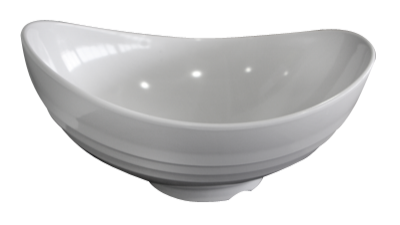 Platouri si boluri melamina - RAKI DIVA Bol oval melamina, 28x36xh17cm, 4400ml, alb