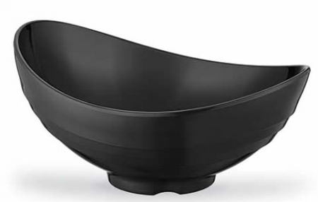 Platouri si boluri melamina - RAKI DIVA Bol oval melamina, 28x36xh17cm, 4400ml, negru