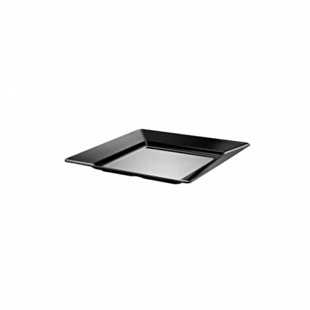 Platouri si boluri melamina - RAKI ESTE Platou adanc patrat, 46x46xh6,8cm, melamina, negru