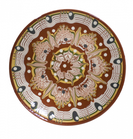 Ceramica Troyan - RAKI Farfurie ceramica 19,5cm TROIANSKA SARCA, pictata manual