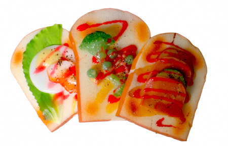 Produse - RAKI Felie paine decorativa cu ingrediente