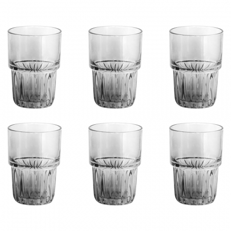 Old School - RAKI FOXY FUME Set 6 pahare long drink, 390ml, D8,5xh12cm, din sticla