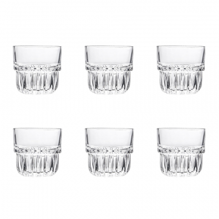 Old School - RAKI FOXY Set 6 pahare whisky, 160ml, D7xh7,5cm, din sticla