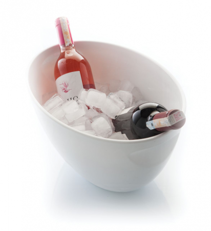 Frapiere, ghetiere si accesorii - RAKI Frapiera ovala policarbonat 37x25xh19cm alba