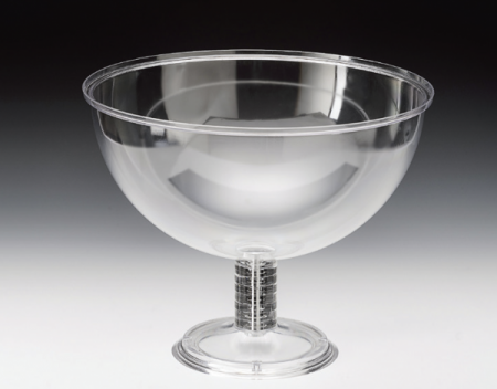 RAKI Fructiera acrilica rotunda cu suport, D33xh26cm [1]