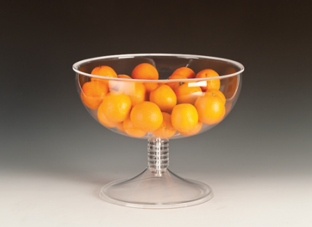 RAKI Fructiera acrilica rotunda cu suport, D36xh28cm [1]