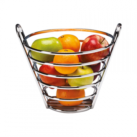 Display-uri si suporturi - RAKI Fructiera metalica cromata, D23xh22cm