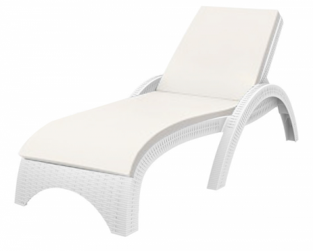 Produse - RAKI FUJI Sezlong ratan sintetic 187x73xh44cm culoare alba