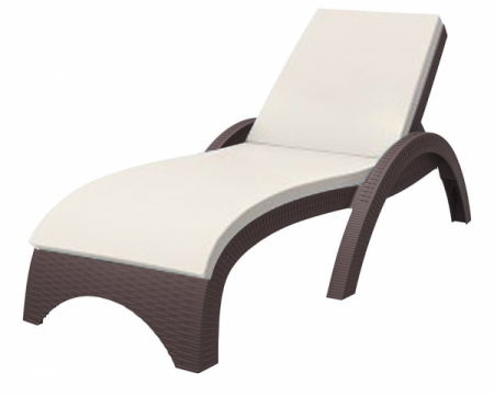 Produse - RAKI FUJI Sezlong ratan sintetic 187x73xh44cm culoare cafea