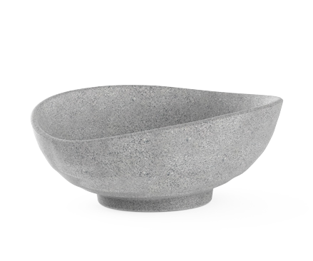 Platouri si boluri melamina - RAKI GRANITE Bol salata melamina, 26x22xh9,6cm, 1600ml, gri