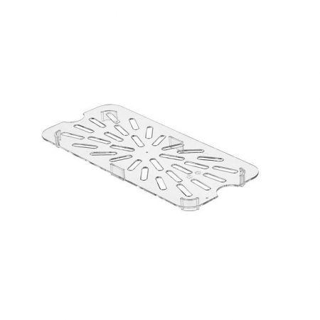 Accesorii GN - RAKI Gratar pentru scurgere tava gastronorm 1/3 policarbonat, 268x119x14mm, transparent
