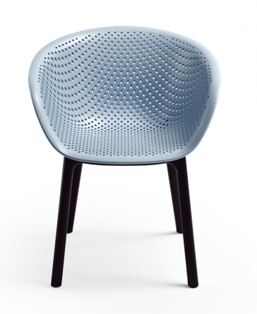 RAKI HAVANA Scaun terasa tip fotoliu, polipropilena, 61x64xh74cm, albastru [1]