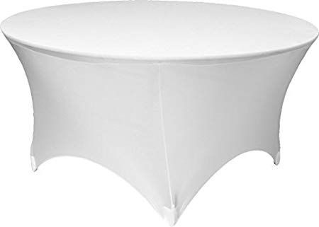 Mobilier catering - RAKI Husa elastica alba pentru masa plianta rotunda catering, evenimente 180cm